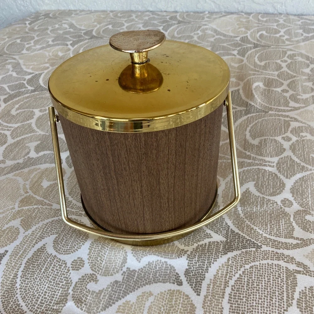 Vintage Mid-Century Modern Ice Bucket by Serv Master